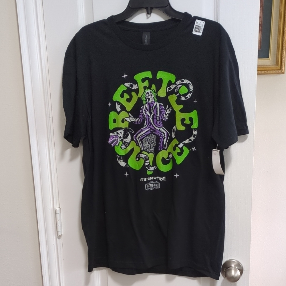 Beetlejuice Black T-shirt Size L
